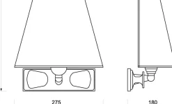 Messing Wandleuchte Chrom Braun Maritim Flur
