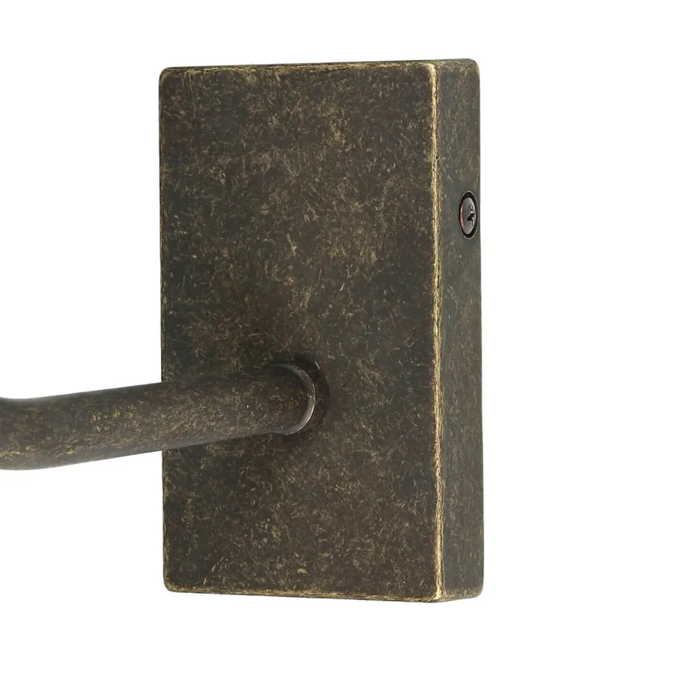 Messing Wandleuchte E27 Beige Stoff Schirm