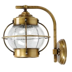 Messing Wandleuchte Maritim Wand außen wetterfest