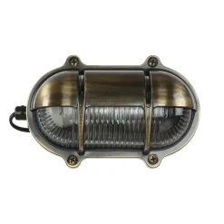 Messing Wandleuchte oval IP64 Maritim außen