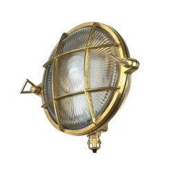 Messing Wandleuchte rund IP64 Maritim SERIFOS
