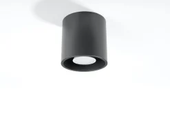 Metall Deckenlampe Anthrazit Ø10cm H:10cm klein G9