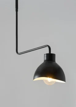 Metall Deckenleuchte Schwarz Weiß Modern E27 auffällig