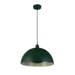 Metall Pendelleuchte in Grün E27 bis 60 W Ø25 cm Loft