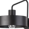 Metall Wandlampe Retro Design in Schwarz E27 B:25 cm