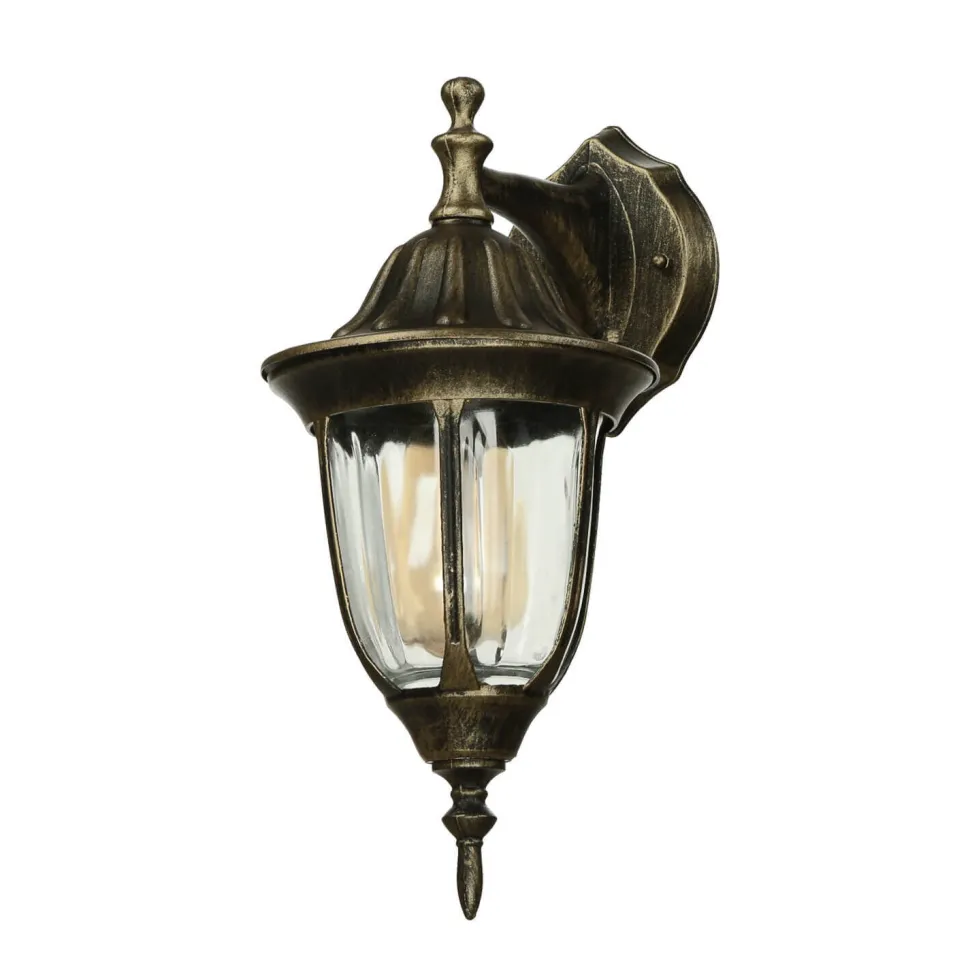 MILANO Außen Wandleuchte Gold Antik E27 rustikal