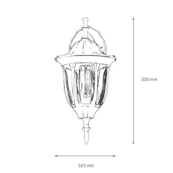 MILANO Außen Wandleuchte Gold Antik E27 rustikal