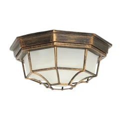 MILANO Deckenleuchte E27 Kupfer Antik IP44 Ø27cm