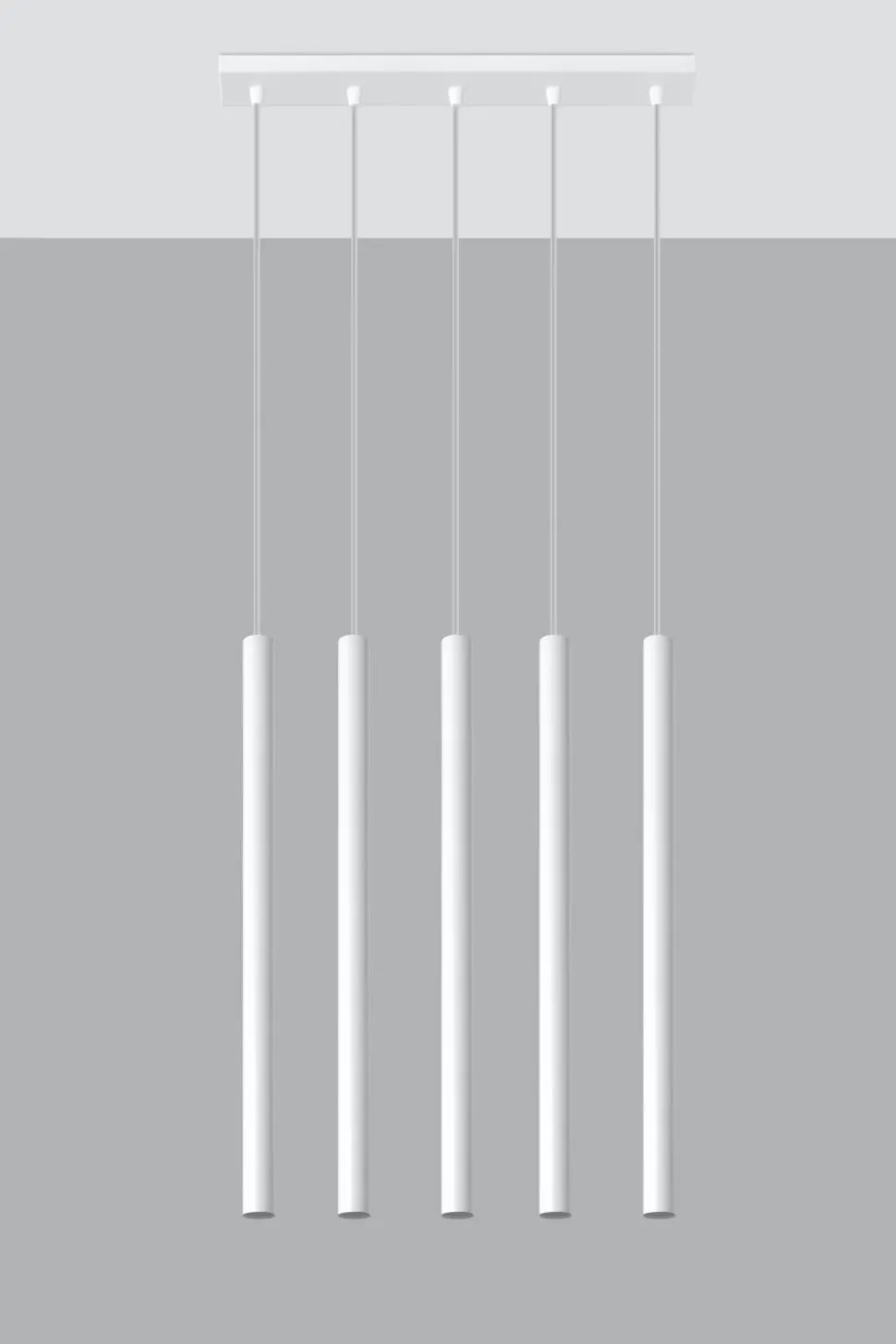 Minimalistische Hängeleuchte Weiß 4x G9 Küche Esstisch