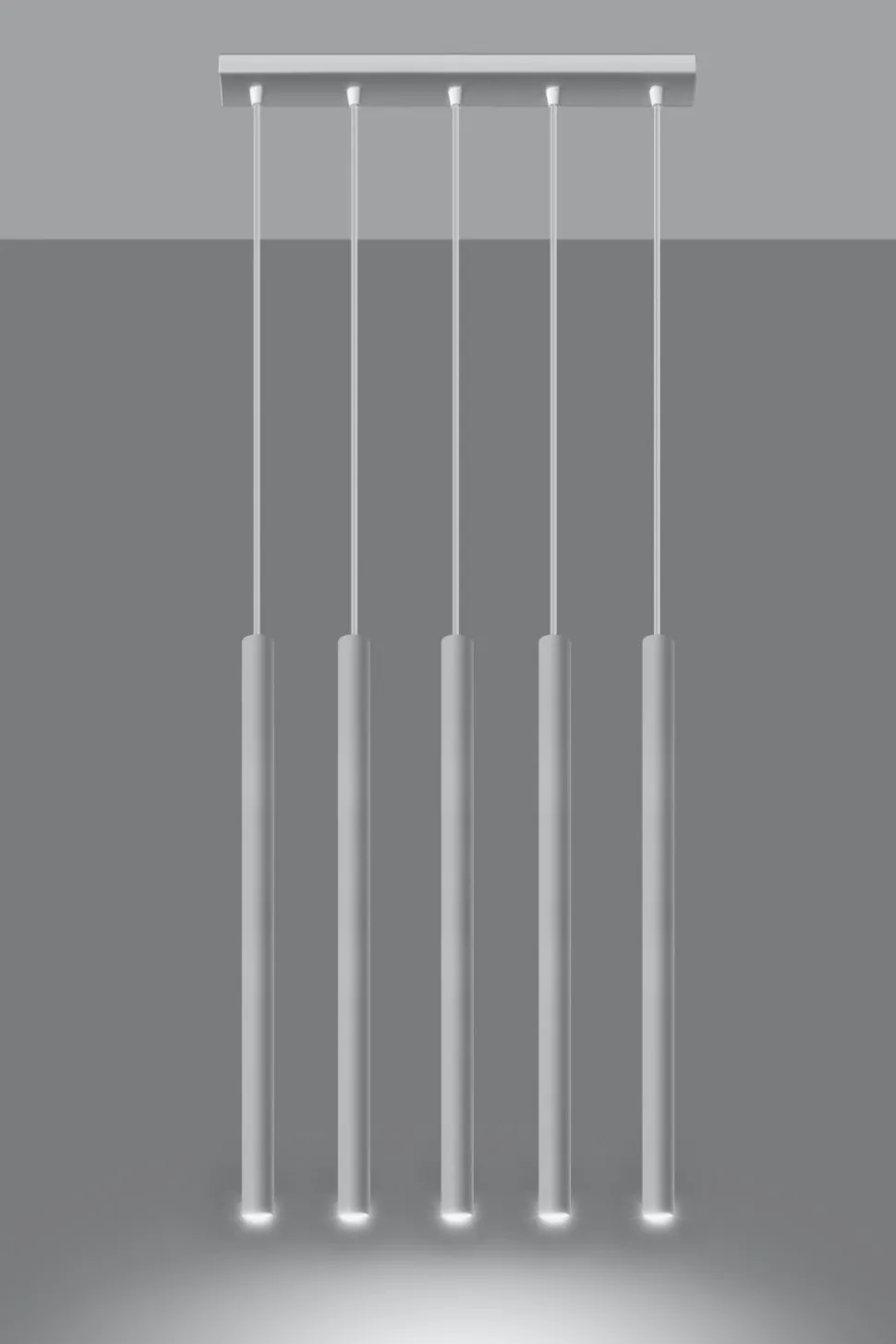 Minimalistische Hängeleuchte Weiß 4x G9 Küche Esstisch