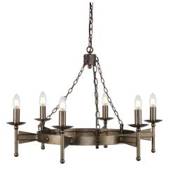 Mittelalterlicher Kronleuchter Schmiedeeisen Esszimmer