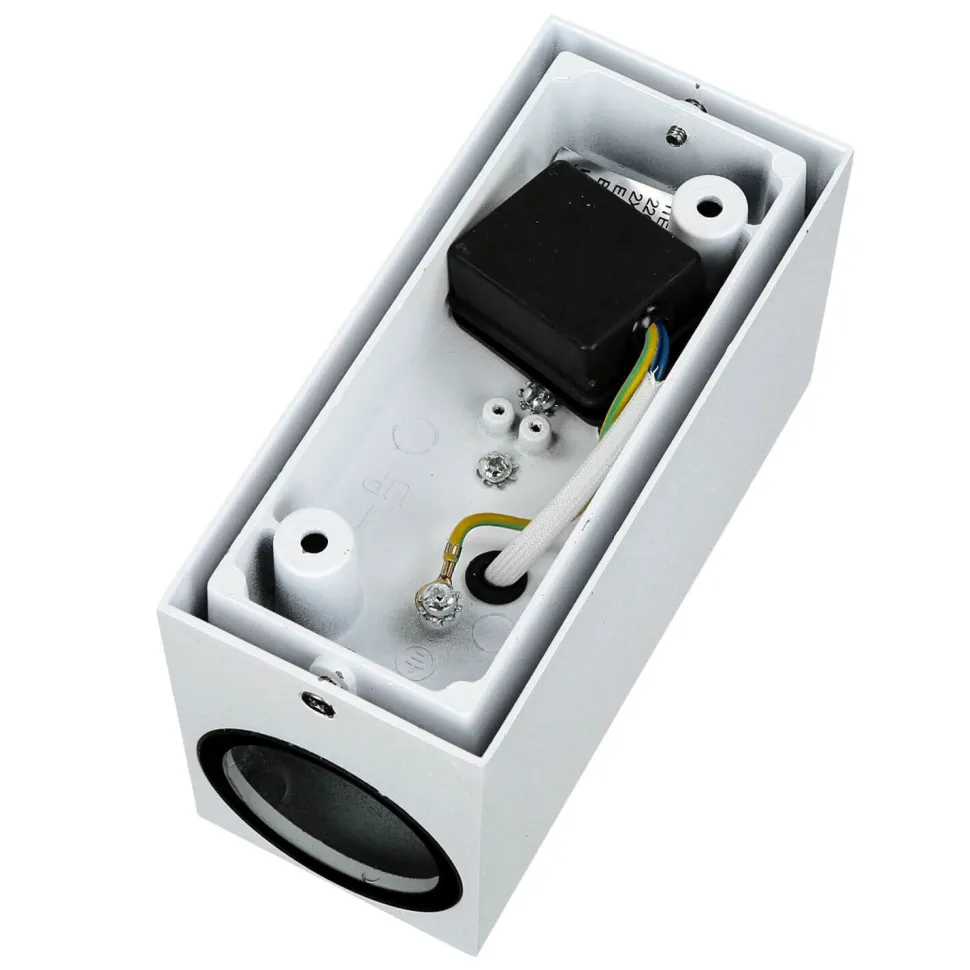 Moderne Außenlampe AALBORG Up & Down Aluminium