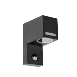 Moderne Außenwandleuchte mit Bewegungsmelder Grau AALBORG