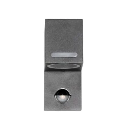 Moderne Außenwandleuchte mit Bewegungsmelder Grau AALBORG