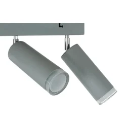 Moderne Deckenstrahler Silber lang Aluminium Lampe