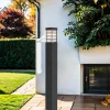 Moderne Gartenleuchte eckig 75 cm IP54 Schwarz