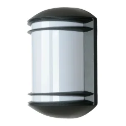 Moderne halbrunde Außen Gartenleuchte QUARTZ Anthrazit farben