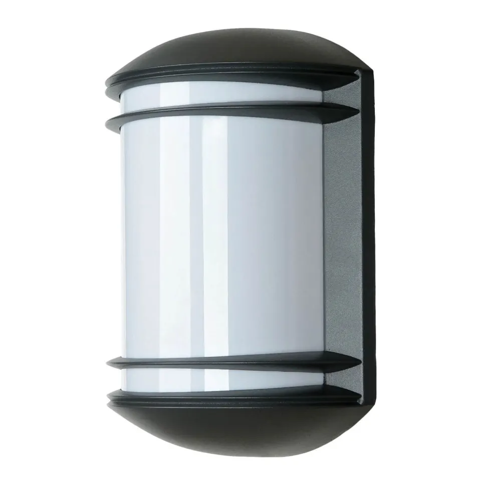 Moderne halbrunde Außen Gartenleuchte QUARTZ Anthrazit farben