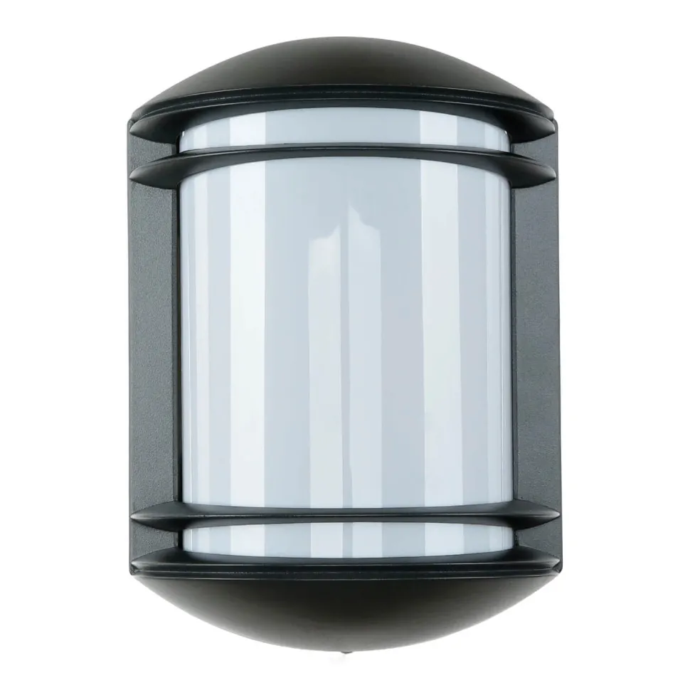 Moderne halbrunde Außen Gartenleuchte QUARTZ Anthrazit farben