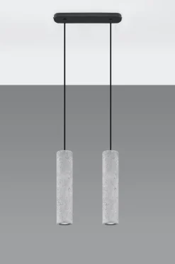 Moderne Hängelampe Beton 2x GU10 Modern Küche Esszimmer