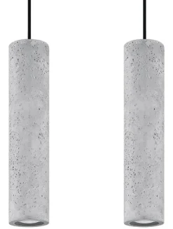 Moderne Hängelampe Beton 2x GU10 Modern Küche Esszimmer