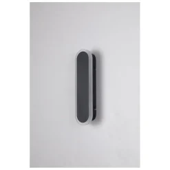 Moderne LED Außenwandlampe Metall IP65 B:8 cm Schwarz