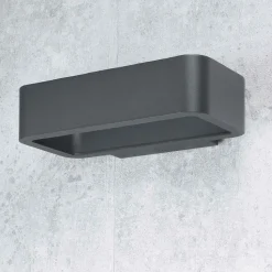 Moderne LED Wandlampe in anthrazit