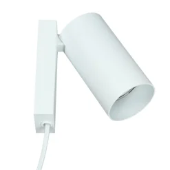 Moderne Leselampe Wand mit Schalter Kabel Weiß