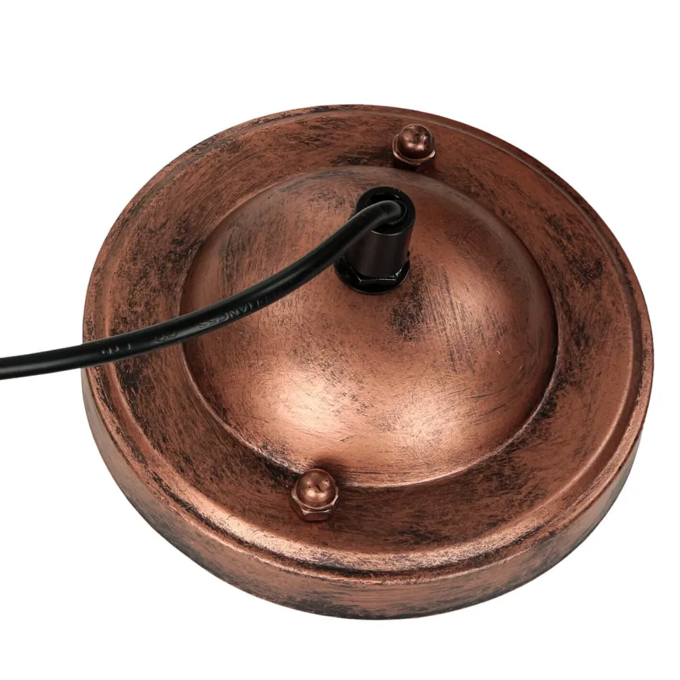 Moderne Pendelleuchte FISHERMAN in Kupfer Antik