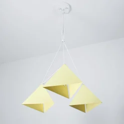 Moderne Pendelleuchte in Gelb