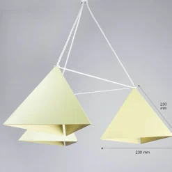 Moderne Pendelleuchte in Gelb