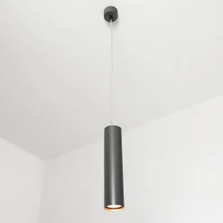 Moderne Pendelleuchte in anthrazit 24/120 cm