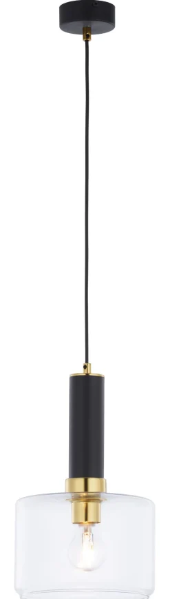 Moderne Pendelleuchte Metall Glas Ø20cm rund JENNA