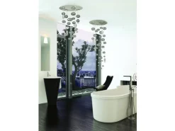 Moderne Pendelleuchte SALVA verchromt