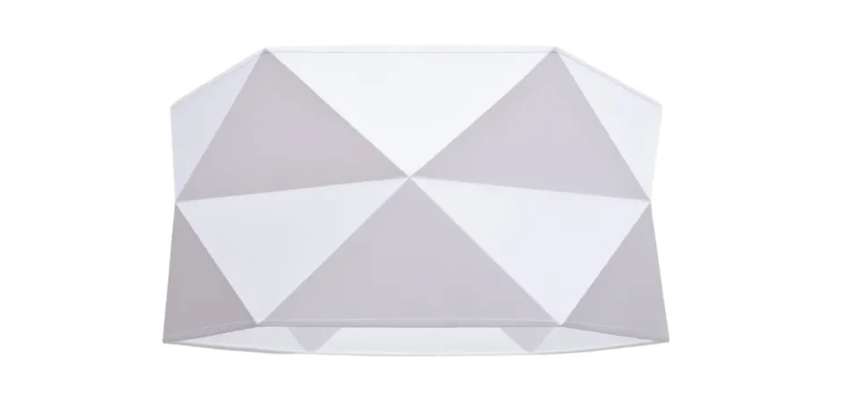 Moderne Pendelleuchte Stoff blendarm E27 L:70 Weiß