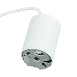 Moderne Pendelleuchte Weiß verstellbar schmal