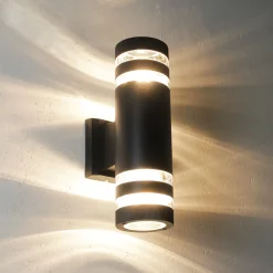 Moderne runde Außenwandlampe