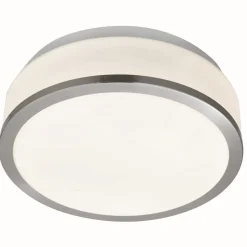 Moderne runde Deckenleuchte Silbern