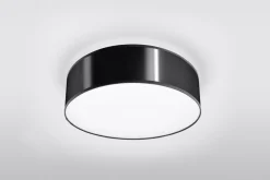 Moderne runde Deckenleuchte ATIS in Schwarz