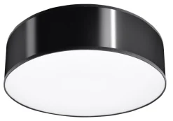 Moderne runde Deckenleuchte ATIS in Schwarz