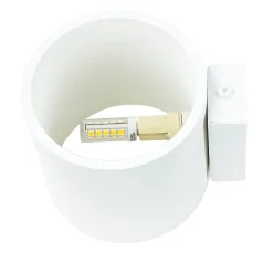 Moderne runde Wandleuchte RODA Weiß