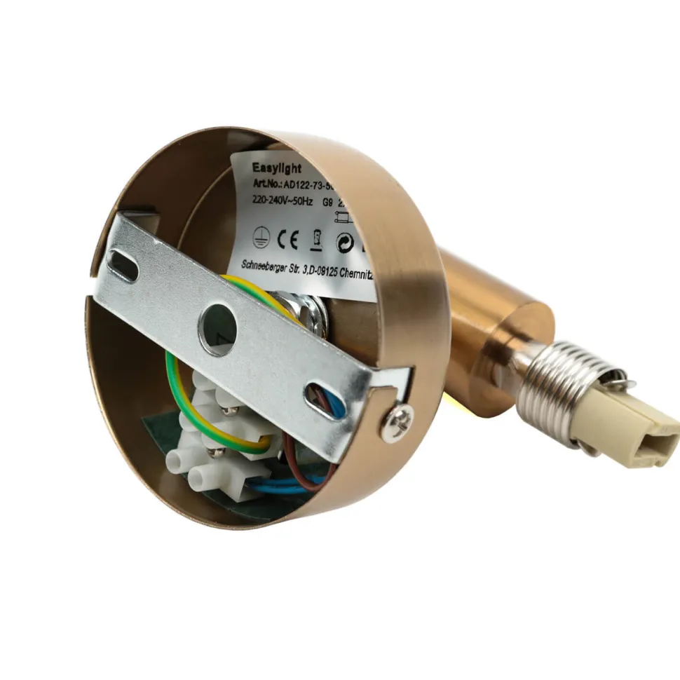 Moderne Spiegelleuchte in Messing DAVILA