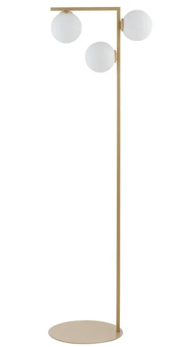 Moderne Stehlampe Metall Gold Glas 150 cm G9 3-flammig