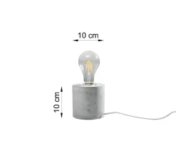 Moderne Tischleuchte Beton H:10cm Modern rund JAZLEAN