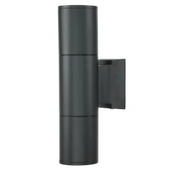 Moderne Wandleuchte Schwarz Up Down IP54 Outdoor