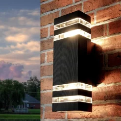 Moderne Wandleuchte Up Down für Außen E27 IP54 RIO