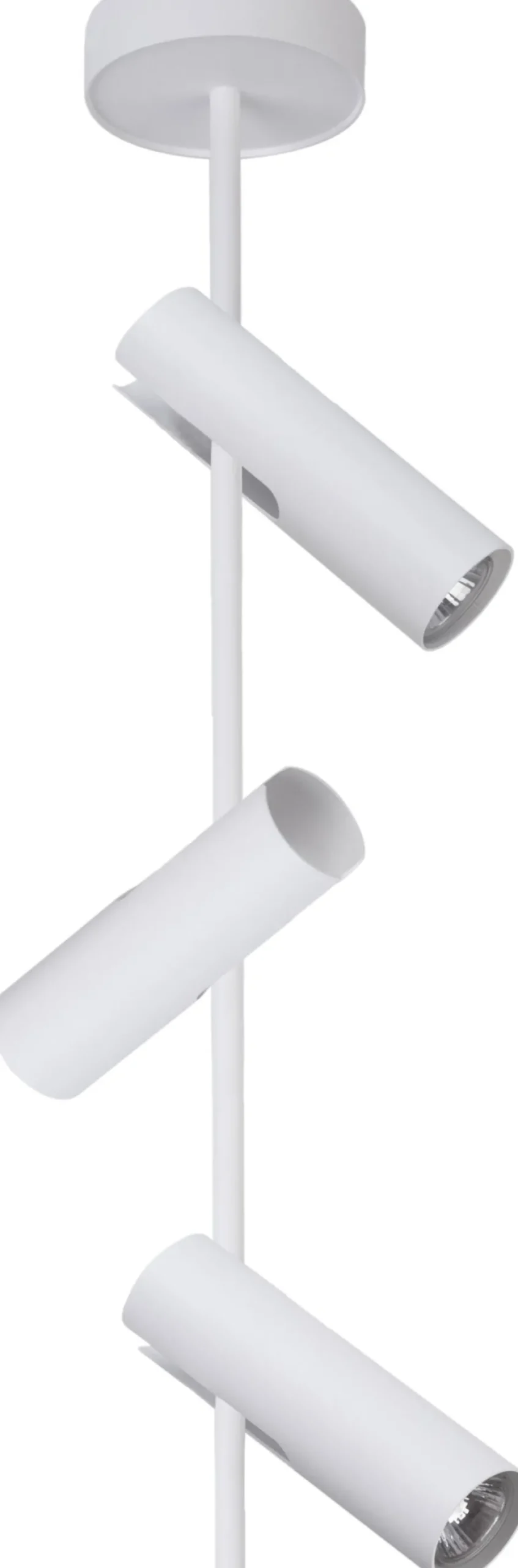 Moderner Deckenspot Weiß Metall H:76 cm GU10 3-flammig