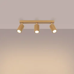 Moderner Deckenstrahler 3-flammig GU10 B: 45 cm in Gold