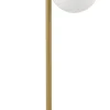 Nachttischlampe Gold Metall Glas Kugel 43cm G9 klein