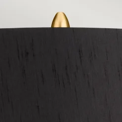 Nachttischlampe Keramik Stoff 56,2 cm hoch E27